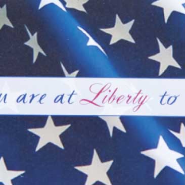 Blue detail of flag-inspired sign at a Fourth of July party, Boston Event Planner, Boston Event Planning, Boston Event Stylist, Boston Event Styling