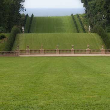 Green detail of a rolling lawn from a Neverending Story wedding; Boston Event Planner, Boston Event Planning, Boston Event Stylist, Boston Event Styling