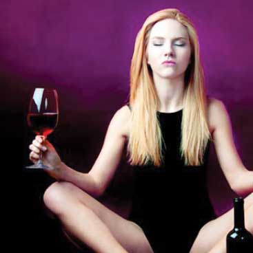 Purple detail of the invitation to a Vinyasa and Vino yoga party; Boston Event Planner, Boston Event Planning, Boston Event Stylist, Boston Event Styling